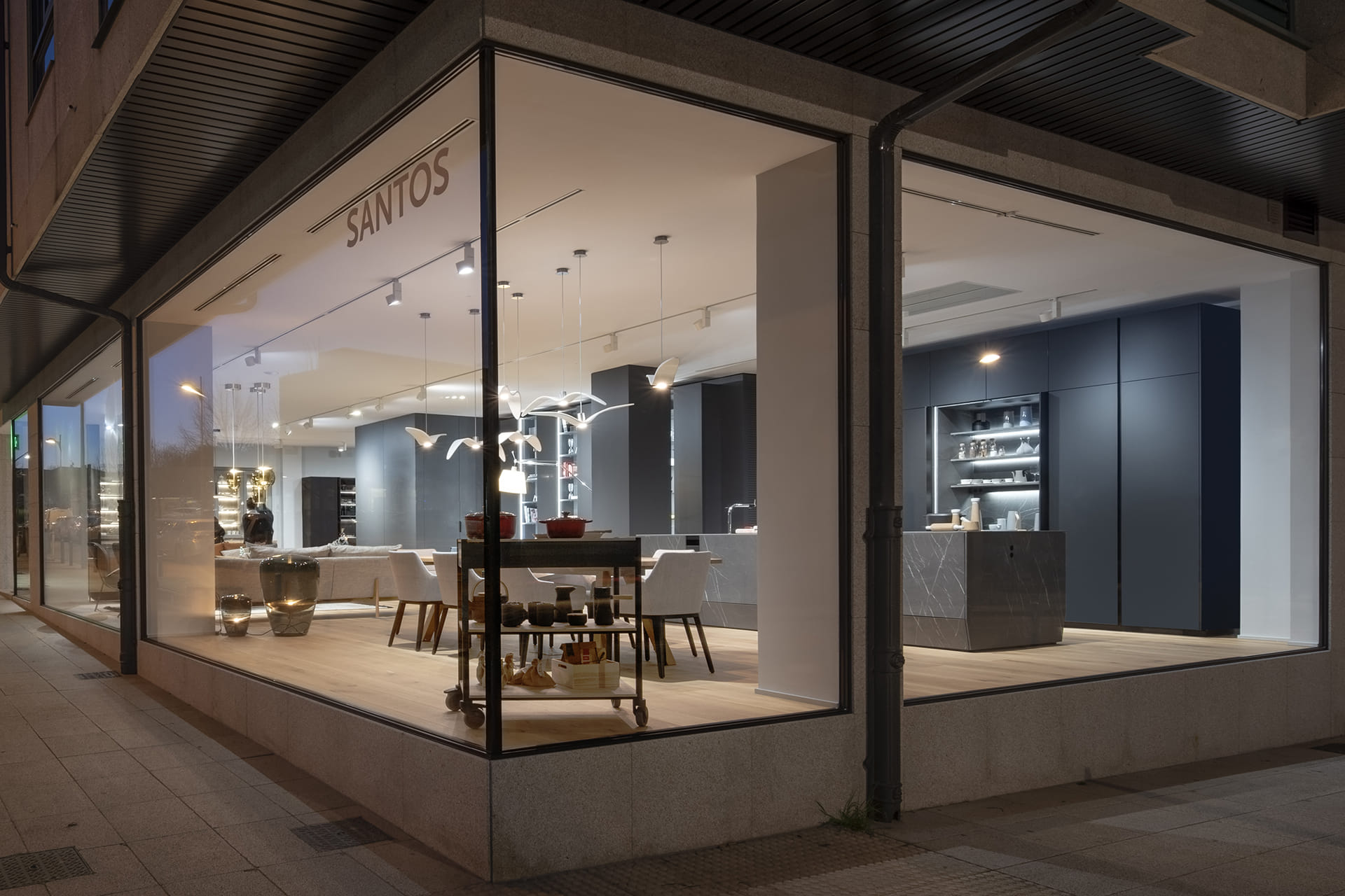 Santos kitchen showroom in Santiago de Compostela
