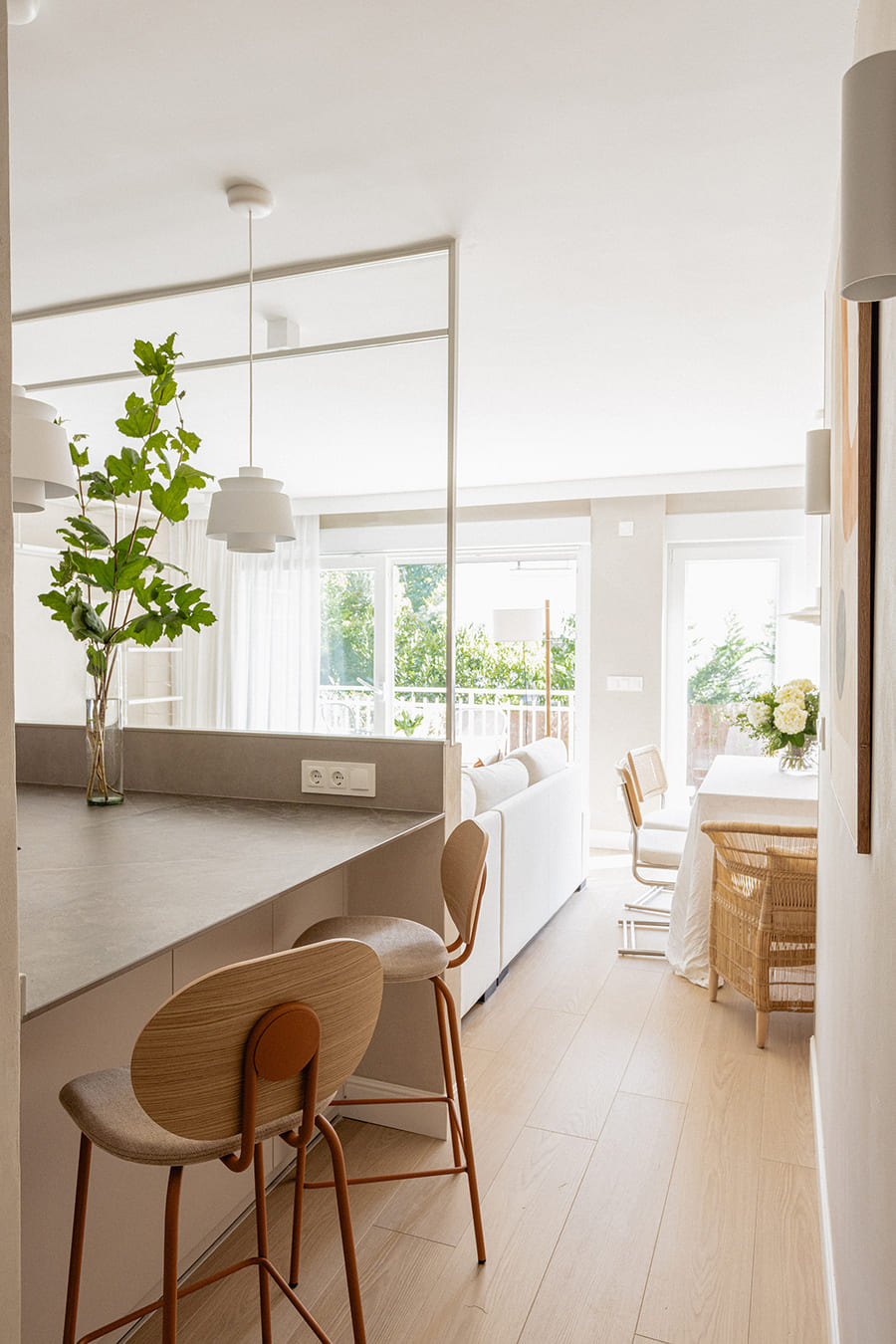 Glazed enclosure in santos kitchen-living room