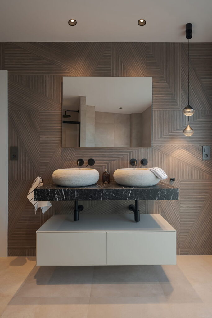 Moderne badkamer.